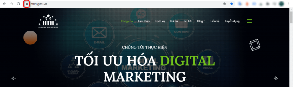 HTH  Digital sử dụng HTTPS