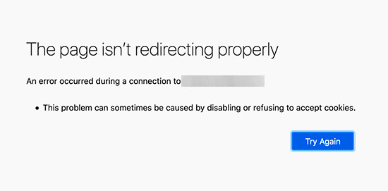 Lỗi quá nhiều Redirects Firefox